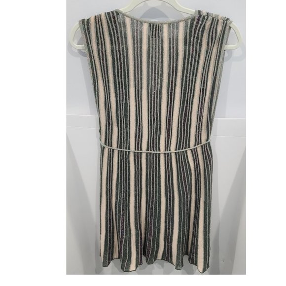 ✅ NWT M Missoni Collection Metallic Striped Dress Size 44 (IT) = US8 $650 NWT's - Picture 12 of 14